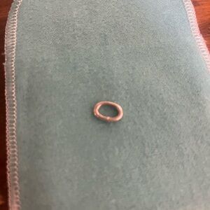 Silver Tiffany & Co charm connector for charm bracelets Oval Ring